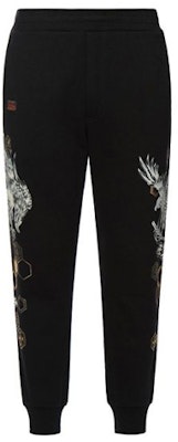 EVISU Joggers Negros con Estampado de Águila y Patrón Kamon. 2EAHTM0SP482XX Order EVISU Joggers Negros con Estampado de Águila y Patrón Kamon. 2EAHTM0SP482XX