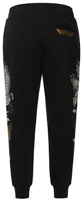EVISU Joggers Negros con Estampado de Águila y Patrón Kamon. 2EAHTM0SP482XX Lookbook EVISU Joggers Negros con Estampado de Águila y Patrón Kamon. 2EAHTM0SP482XX
