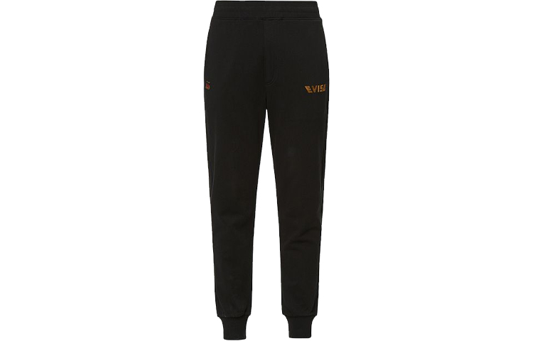 EVISU  Black Joggers with Gold Print and Large "M" Logo Design. 2ESHTM1SP402XX 圖 3