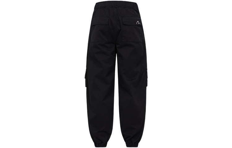 Lookbook EVISU 黑色寬鬆版多口袋工裝褲 山形家徽設計 2EAGNM3PO5130XXCT