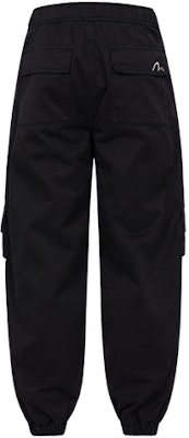 EVISU 黑色寬鬆版多口袋工裝褲 山形家徽設計 2EAGNM3PO5130XXCT Lookbook EVISU 黑色寬鬆版多口袋工裝褲 山形家徽設計 2EAGNM3PO5130XXCT