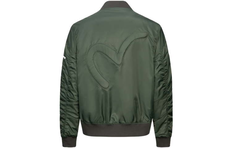 Sizing 에비수 블랙 패딩 MA-1 봄버 자켓 로고 패치 & 갈매기 자수 2EAHTM3JK8001LFNQ