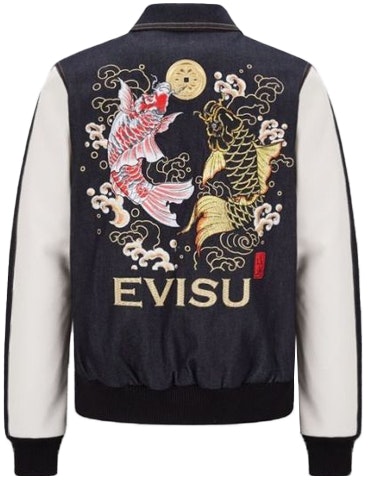 evisu-black-seagull-dual-color-koi-embroidered-denim-jacket-casual-style-2-eaadm-1-dj-716-xxdq
