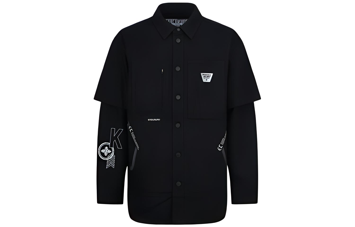 EVISU  Black Seagull Print Logo Fluorescent Splatter Jacket. 2EAGNM1SJ151LFDN