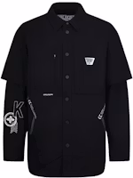 EVISU Black Seagull Print Logo Fluorescent Splatter Jacket. 2EAGNM1SJ151LFDN EVISU Black Seagull Print Logo Fluorescent Splatter Jacket. 2EAGNM1SJ151LFDN