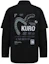 Lookbook EVISU Black Seagull Print Logo Fluorescent Splatter Jacket. 2EAGNM1SJ151LFDN