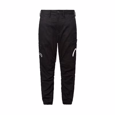 EVISU Black Seagull Print Side Pocket Jogger Jeans 1EAGNM9JO178FF