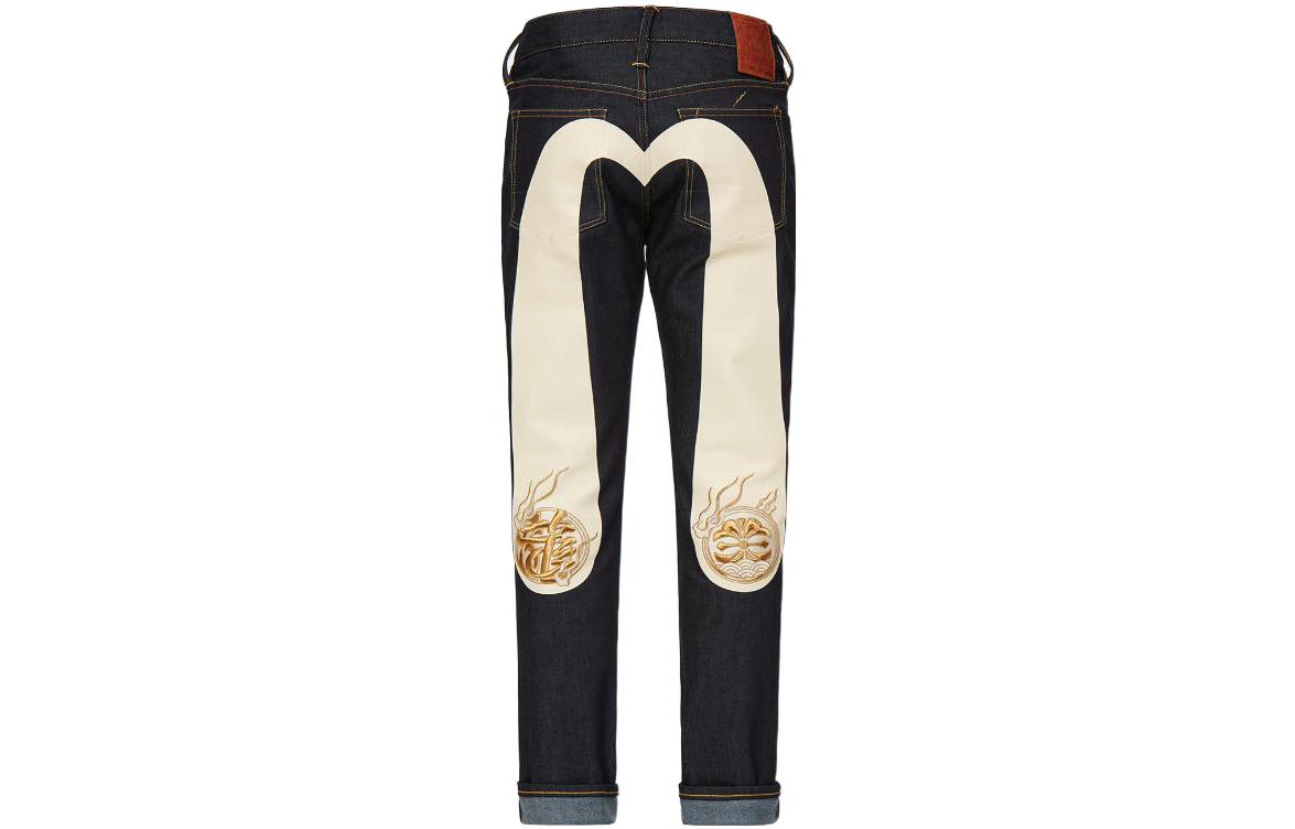 Lookbook EVISU Jeans Negros Slim Fit con Bordado Kanji & Kamon (Colección Otoño) 2EAHTM1JE90817CT