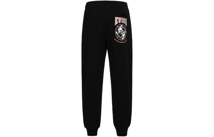 Order EVISU 黑色直筒運動褲搭配花卉印花 2EAHTM3SP1114XXCT