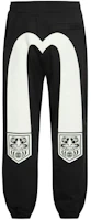 Order EVISU 黑色直筒運動褲 達摩 M 印口袋 & 海鷗圖案 2EAHTM4SP1077STCT