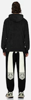 Sizing EVISU 黑色直筒運動褲 達摩 M 印口袋 & 海鷗圖案 2EAHTM4SP1077STCT