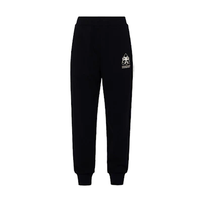 EVISU Black Sweatpants with Seagull Pocket Print Design. 2EAEPM2SP331XXCT