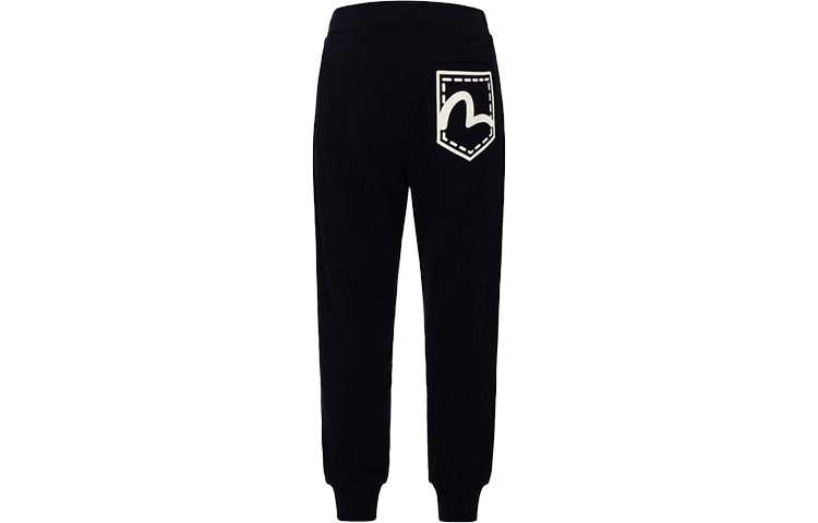 Lookbook EVISU 黑色運動褲 海鷗口袋印花設計 2EAEPM2SP331XXCT