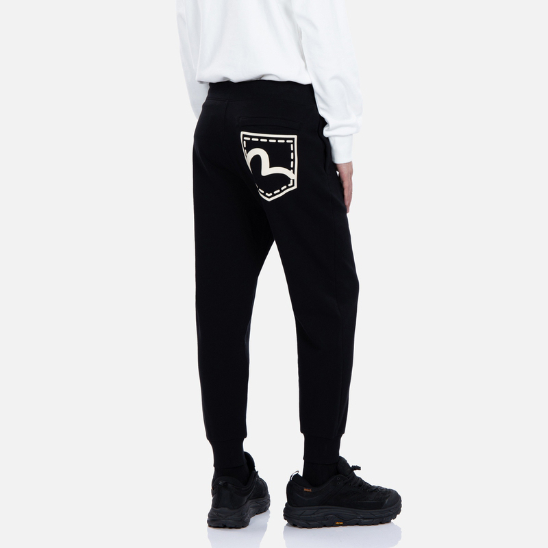 Purchase EVISU 黑色運動褲 海鷗口袋印花設計 2EAEPM2SP331XXCT