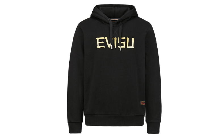 Lookbook EVISU Sweatshirt Hitam dengan Desain Motif Hewan. 2EAHTM0SW323XX