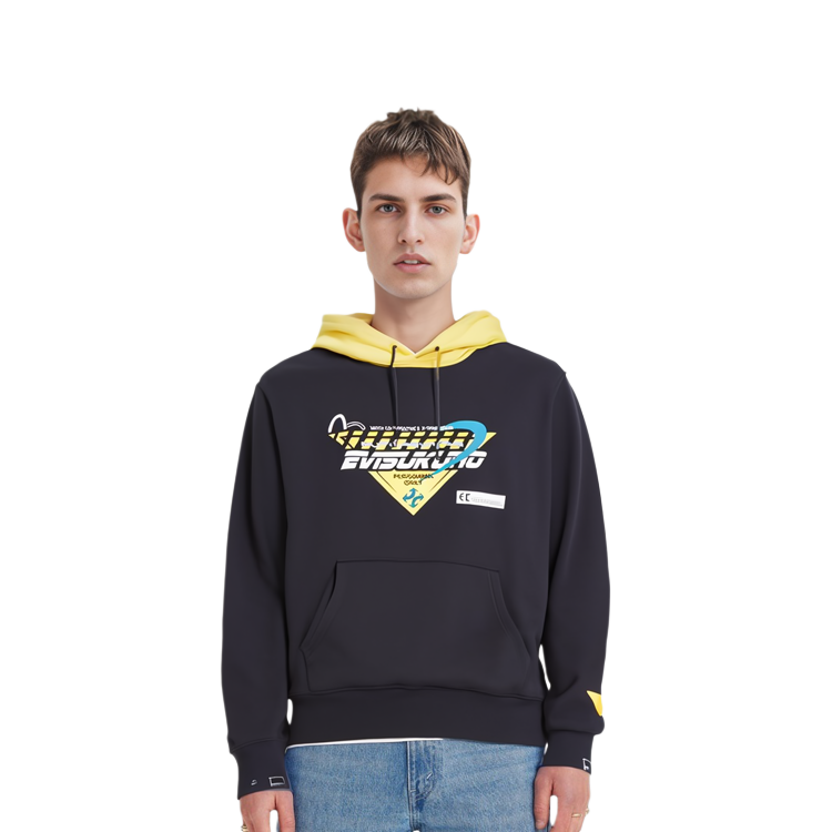 EVISU  Black Sweatshirt with Warning Sign Print. 2EAGNM0SW363XX 圖 4