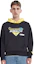 Shop EVISU 黑色卫衣 警示标志印花款式 2EAGNM0SW363XX