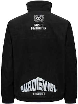 EVISU Black Zip-Up Jacket with Multi-Pattern Plush Regular Fit 2EAGNM3JK5012XXPQ Lookbook EVISU Black Zip-Up Jacket with Multi-Pattern Plush Regular Fit 2EAGNM3JK5012XXPQ