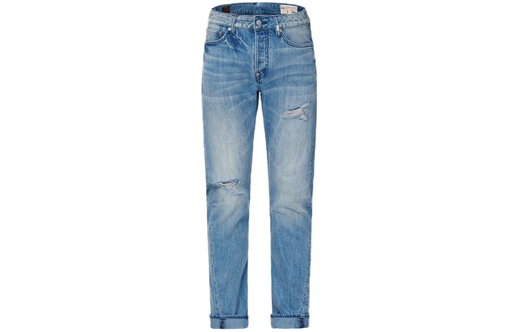 EVISU  Blue 3D Jeans with Cloud Pattern and Seagull Embroidery. 2ESHTM1JE1163D 圖 2