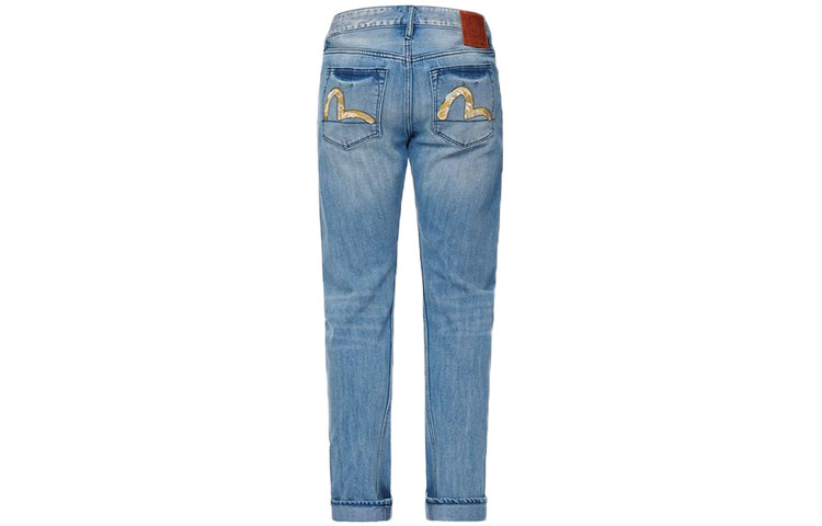 EVISU  Blue 3D Jeans with Cloud Pattern and Seagull Embroidery. 2ESHTM1JE1163D 圖 3