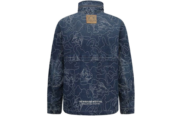 EVISU  Blue Denim Jacket - Camouflage Pattern, Casual Trendy Outdoor Style 2EAHTM1DJ201XXDQ 圖 3
