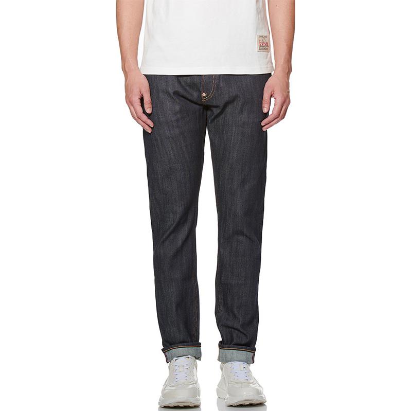 Shop EVISU Jeans Azules Rectos con Gráfico Divertido en la Espalda y Estiramiento Moderado 2EAHTM0JE92917