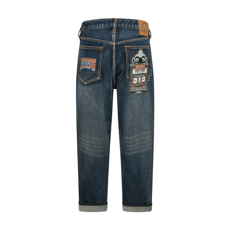 EVISU  Buddha Head & Seagull Print Blue Denim Jeans. 2EAHTM4JE8010RXDP 圖 2