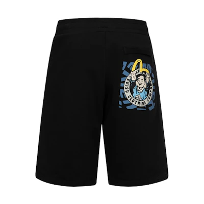 EVISU Buddha Head Logo Print Casual Shorts 2ESHTM4ST1064XXCT