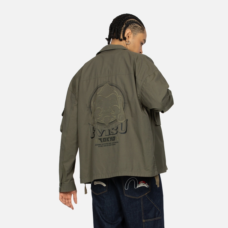 EVISU  Buddha Seagull Logo Jacket with Trademark Design. 2ESHTM4SJ8009LFCT 圖 4