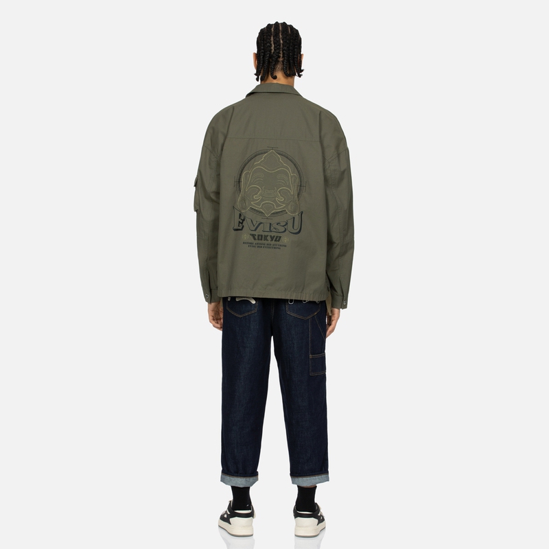 EVISU  Buddha Seagull Logo Jacket with Trademark Design. 2ESHTM4SJ8009LFCT 圖 6