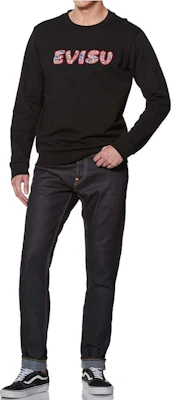 EVISU Buddha Seagull M Cetak Denim Jeans - Biru 2EAADM0JE91617 Purchase EVISU Buddha Seagull M Cetak Denim Jeans - Biru 2EAADM0JE91617