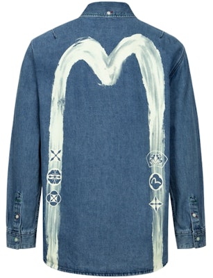 EVISU Kemeja Butang dengan Logo M Besar dan Corak Bunga. 2ESHTM4DL1015RXDN Buy EVISU Kemeja Butang dengan Logo M Besar dan Corak Bunga. 2ESHTM4DL1015RXDN