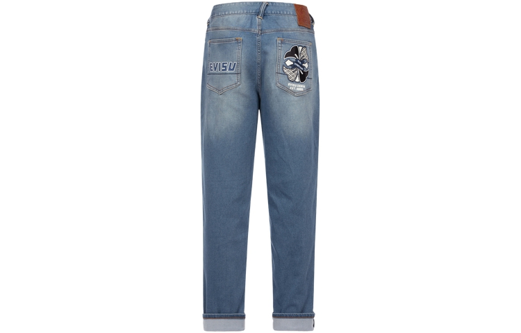 EVISU  Button Jeans with Floral Logo Print. 2ESHTM4JE1041RXKD 圖 2