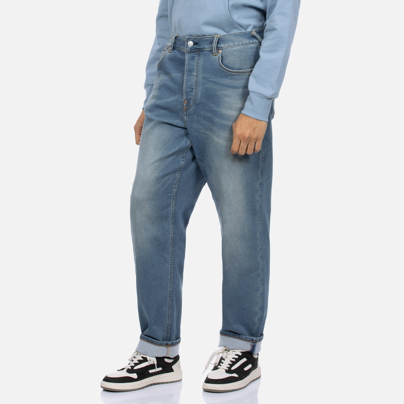 EVISU  Button Jeans with Floral Logo Print. 2ESHTM4JE1041RXKD 圖 5