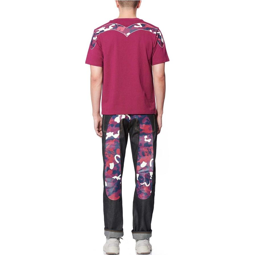 EVISU  Camouflage Big M Print Denim Jeans in Blue 1EAHTM9JE91208 圖 6