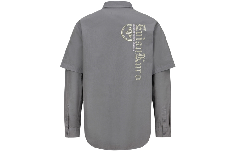 EVISU  Casual Fake Two-Piece Style Shirt 2ESGNM4SL5099RXCT