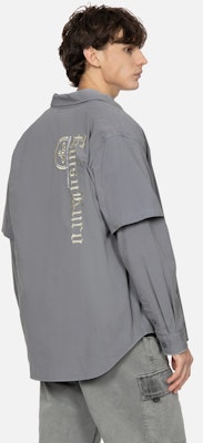 EVISU Kemeja Kasual Gaya Dua Helai Palsu 2ESGNM4SL5099RXCT Shop EVISU Kemeja Kasual Gaya Dua Helai Palsu 2ESGNM4SL5099RXCT