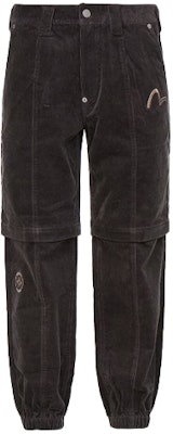 エヴィス コーデュロイジョガーパンツ 刺繍ロゴパッチワークデザイン - ブラウン 2EAGNM1JO138XXCD Order エヴィス コーデュロイジョガーパンツ 刺繍ロゴパッチワークデザイン - ブラウン 2EAGNM1JO138XXCD