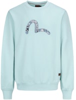 EVISU Crewneck Pullover Sweatshirt with Embroidered Seagull Patch 2EAHTM1SW303LFCT EVISU Crewneck Pullover Sweatshirt with Embroidered Seagull Patch 2EAHTM1SW303LFCT
