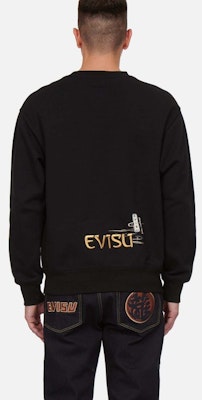 EVISU 刺繡海鷗標誌圓領長袖休閒上衣 2EAHTM1SW303LFCT 1