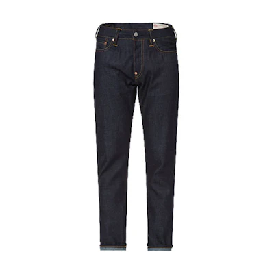 EVISU Cropped Jeans Denim Blue with Seagull Embroidery. 2ESHTM2JE10317CT
