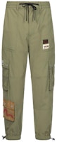 EVISU Dark Army Green Cargo Jogger Pants with Buddha Embroidery Logo. 2ESHTM3JO208LFNX EVISU Dark Army Green Cargo Jogger Pants with Buddha Embroidery Logo. 2ESHTM3JO208LFNX