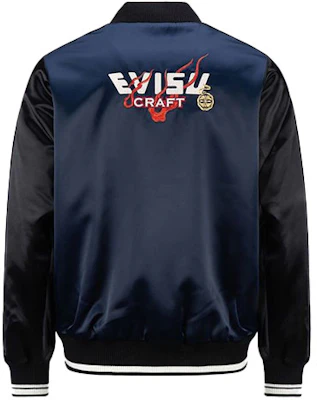 EVISU 深蓝色龙刺绣缎面和服飞行夹克 2EAHTM1JK740XXPQ Lookbook EVISU 深蓝色龙刺绣缎面和服飞行夹克 2EAHTM1JK740XXPQ