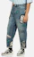 Shop EVISU Denim Biru Relaxed Jeans dengan Cetakan Grafik Permainan. 2ESHTM4JE1091RXDN