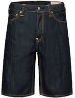 EVISU Denim Blue Shorts Small Seagull Big M Straight-Leg Design. 2ESHTM3DS145XXCT EVISU Denim Blue Shorts Small Seagull Big M Straight-Leg Design. 2ESHTM3DS145XXCT