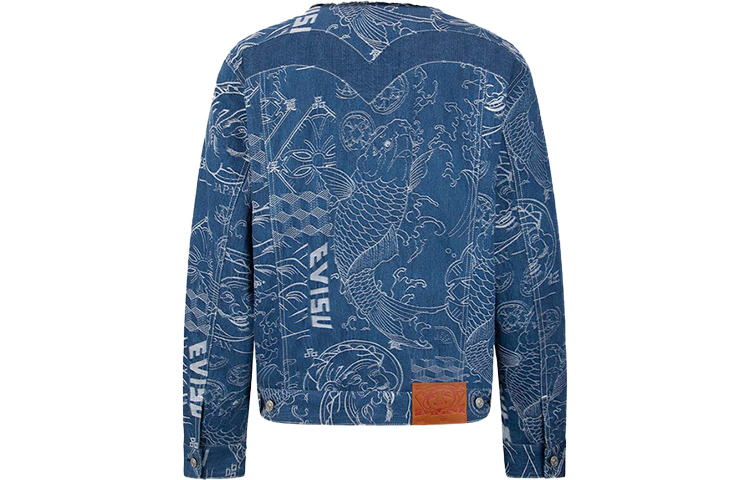 EVISU  Denim Jacket Streetwear Fashion – Fall/Winter Collection. 2EAHTM2DJ720XXCT 圖 3