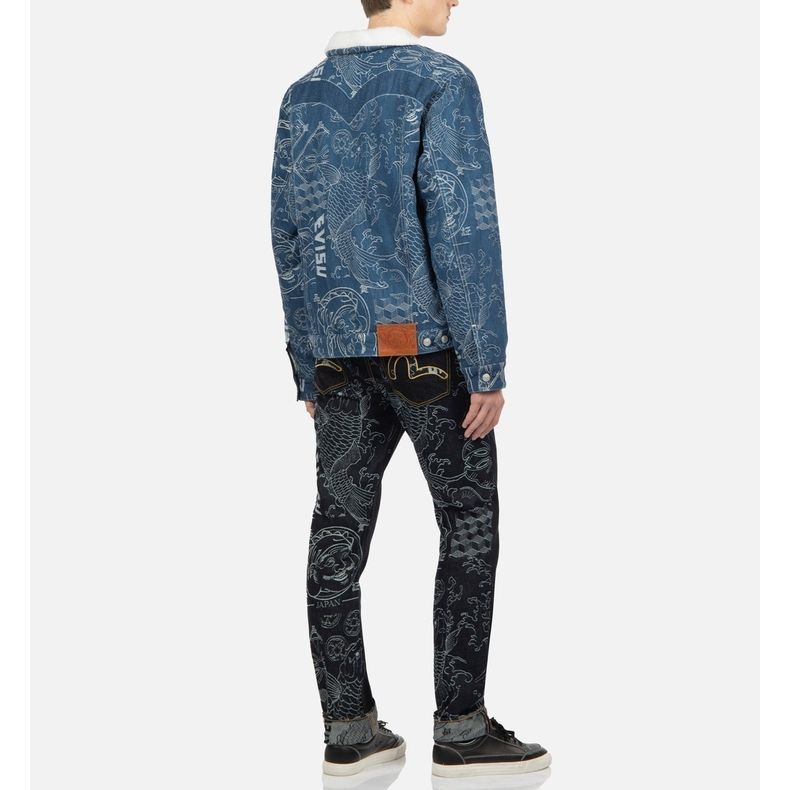 EVISU  Denim Jacket Streetwear Fashion – Fall/Winter Collection. 2EAHTM2DJ720XXCT 圖 7