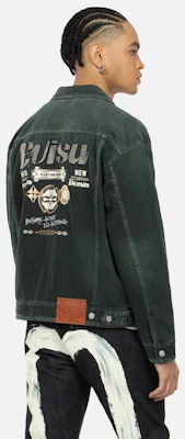 Chaqueta Vaquera EVISU con Logo Bordado y Diseño Floral. 2ESHTM4DJ1001LFDN Shop Chaqueta Vaquera EVISU con Logo Bordado y Diseño Floral. 2ESHTM4DJ1001LFDN