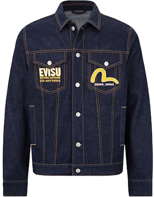 Chaqueta Denim EVISU con Bordado de Gran Logo M en Azul Denim. 2EAHTM2DJ709XXCT Order Chaqueta Denim EVISU con Bordado de Gran Logo M en Azul Denim. 2EAHTM2DJ709XXCT