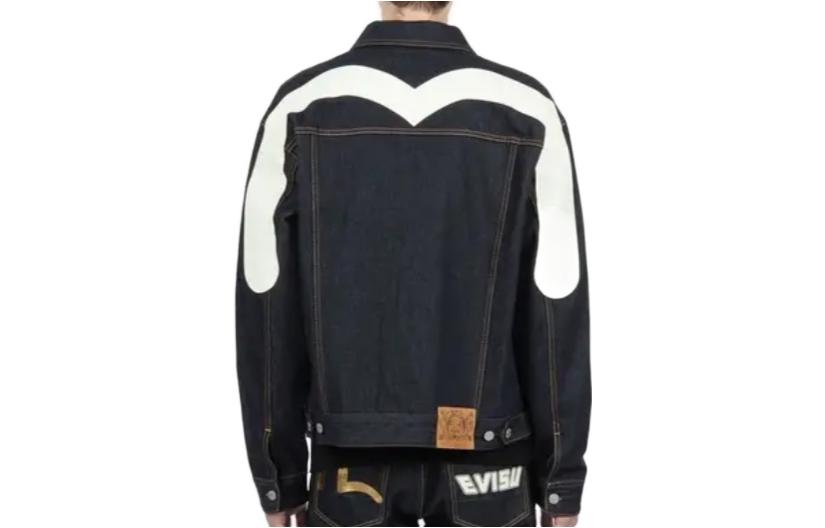 EVISU  Denim Jacket with Logo, Blue. 2EAADM2DJ230LFCT 圖 3